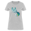 Fox Women's T-Shirt - heather gray