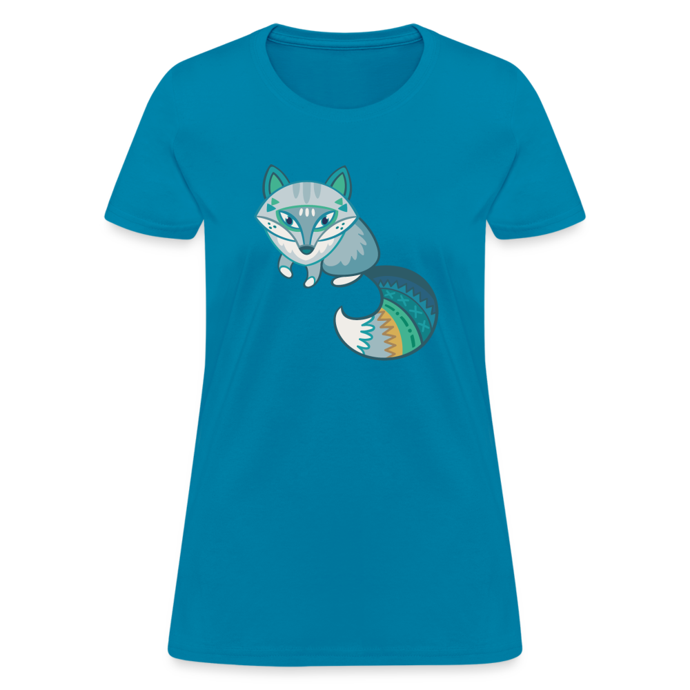 Fox Women's T-Shirt - turquoise