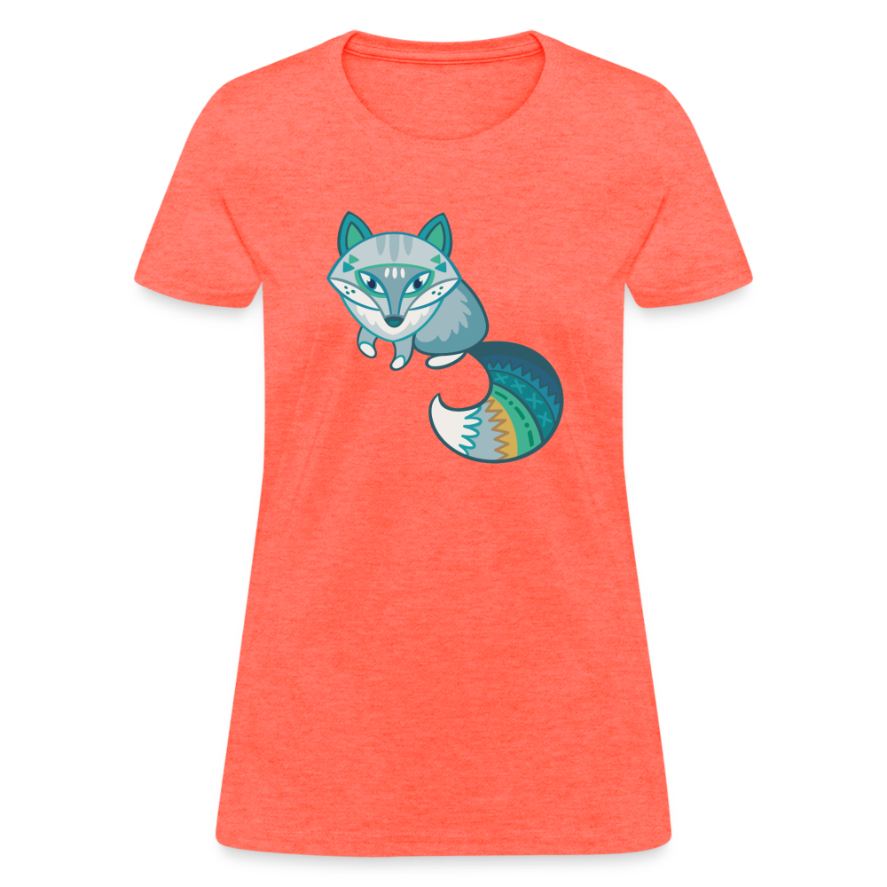 Fox Women's T-Shirt - heather coral