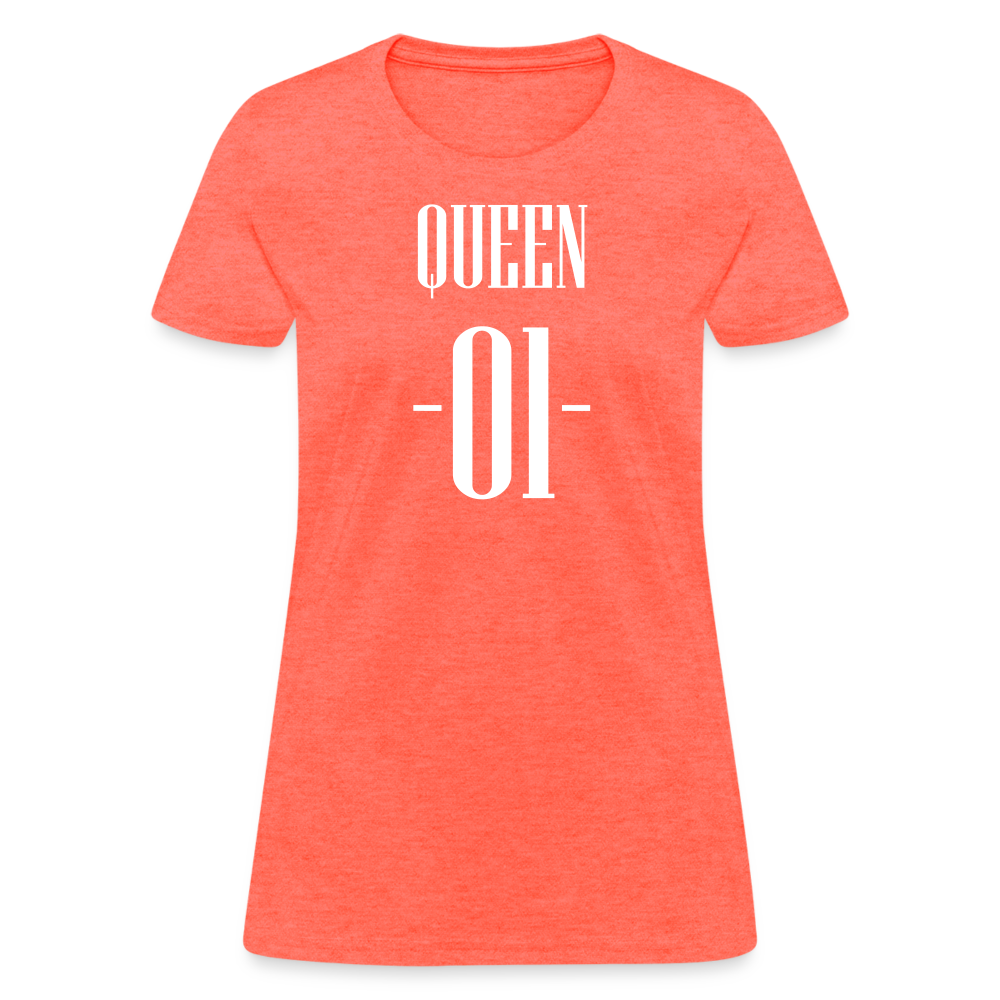 Queen 01 Women's T-Shirt - heather coral