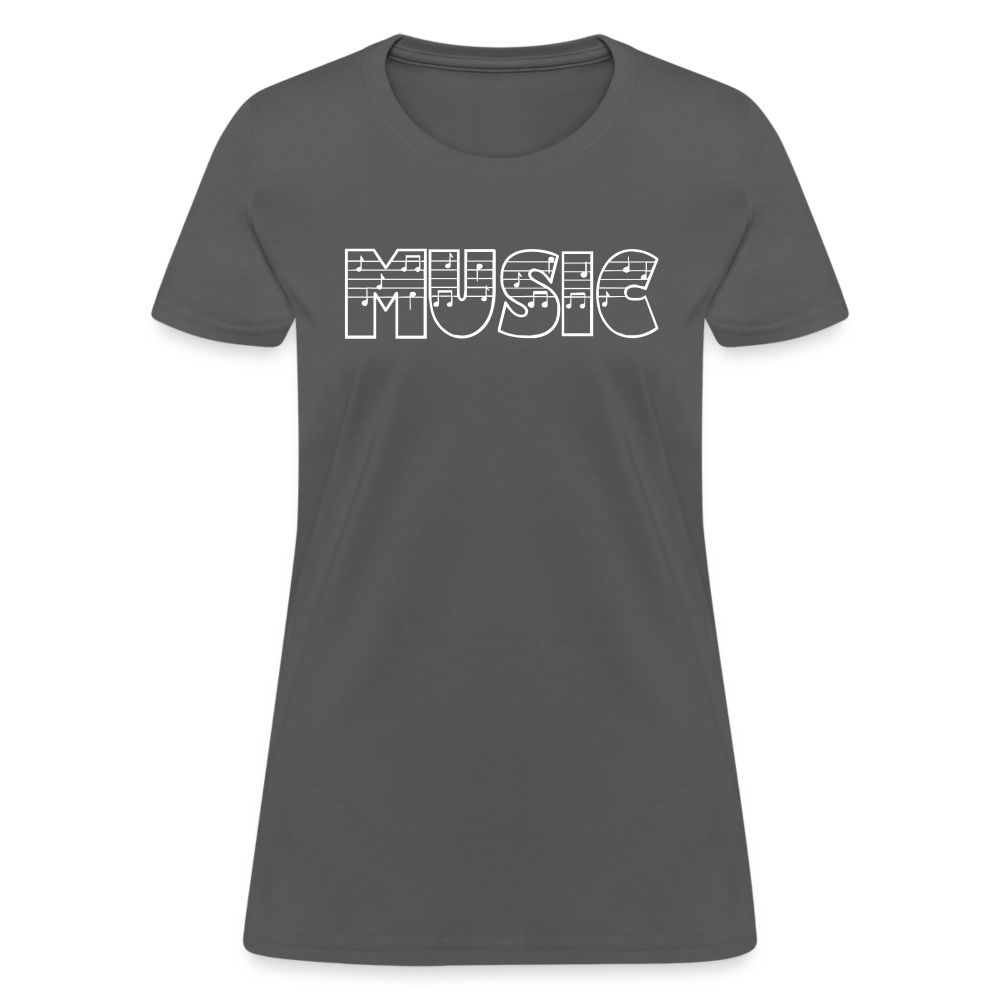 Music Women's T-Shirt - charcoal