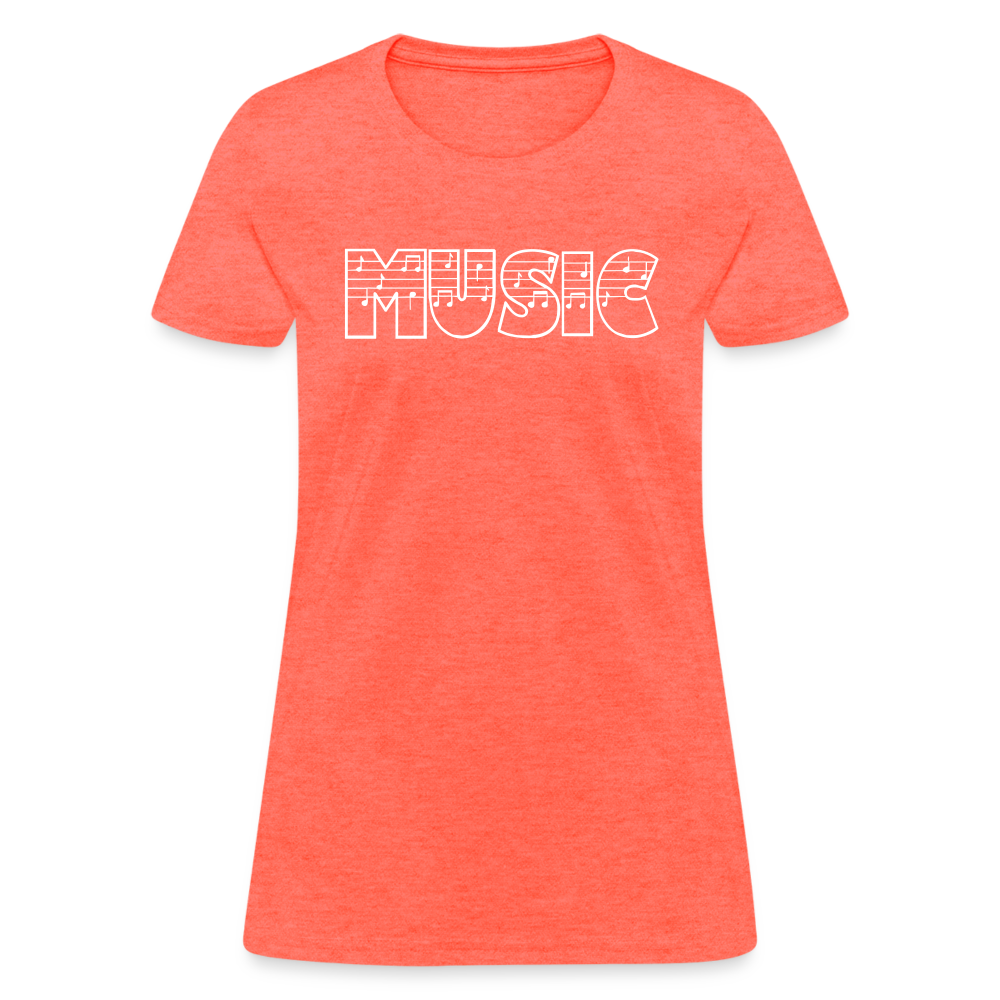 Music Women's T-Shirt - heather coral