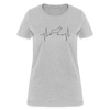 Dog Heartbeat Women's T-Shirt - heather gray