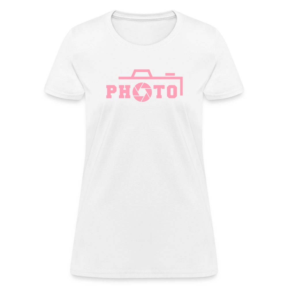 Pink Photo Women's T-Shirt - white