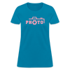 Pink Photo Women's T-Shirt - turquoise