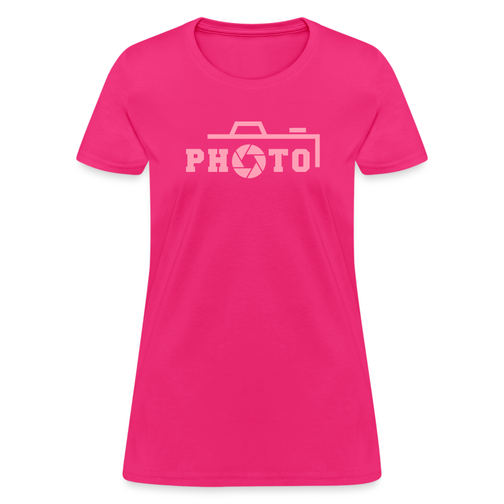 Pink Photo Women's T-Shirt - fuchsia