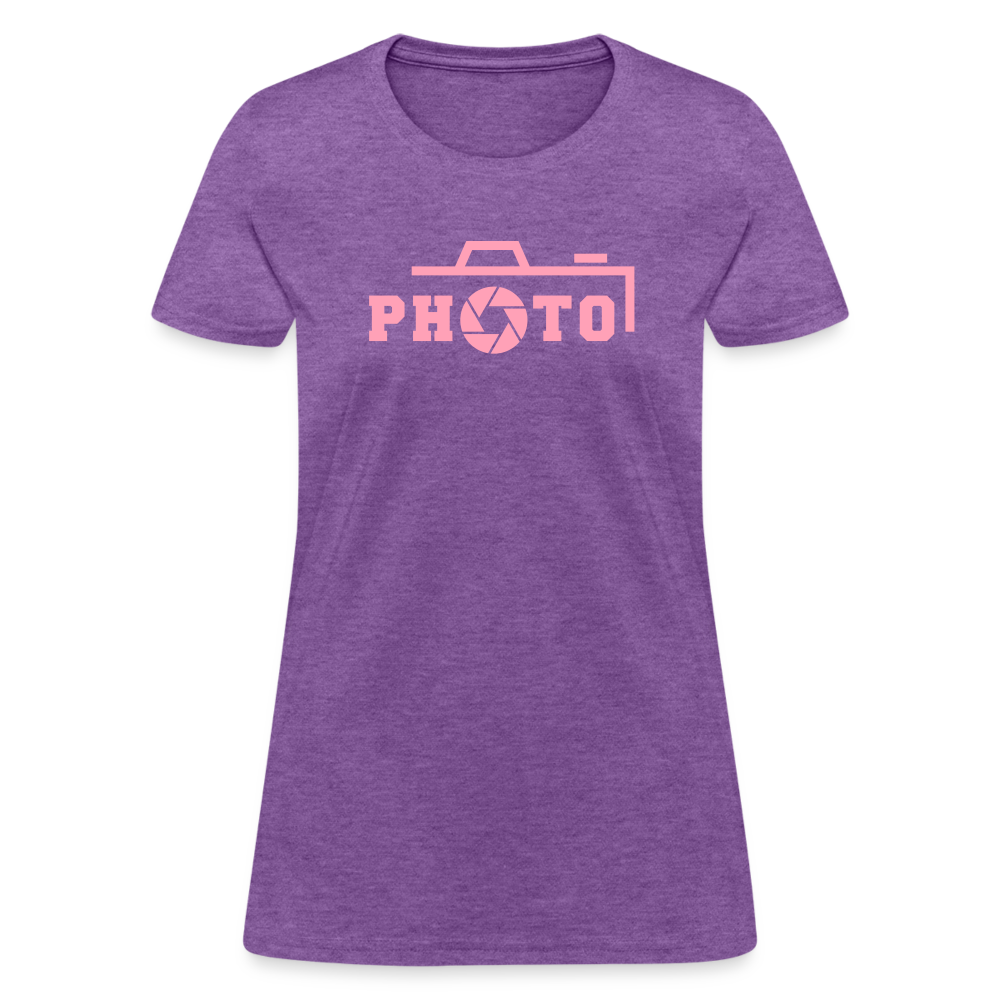 Pink Photo Women's T-Shirt - purple heather