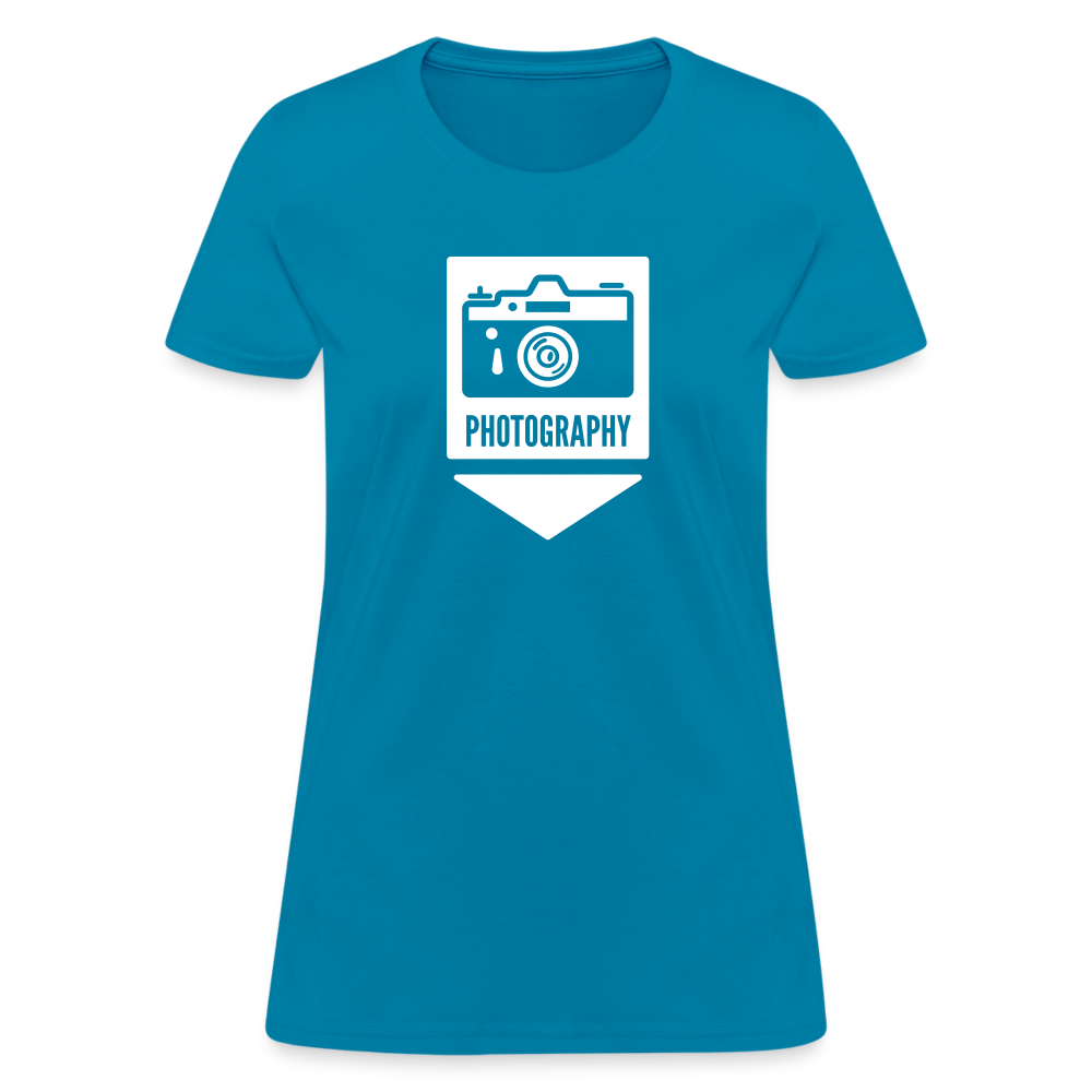 Photography Label Women's T-Shirt - turquoise