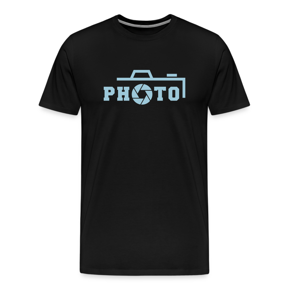 Blue Photo Men's Premium T-Shirt - black